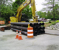 12 inch pipeline to be installed in Westwood